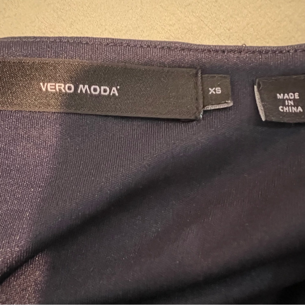 🍋 Vero Moda Navy Blue Floral Dress - XS - Picture 6 of 7
